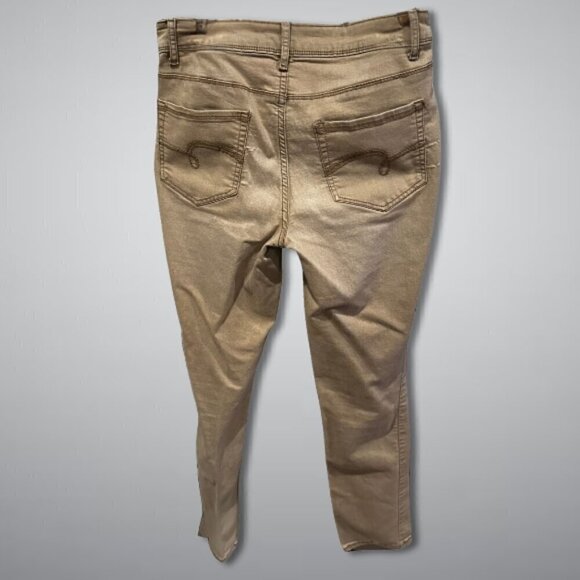 Faded Glory Skinny Jeans Mid-Rise Classic Five-Pockets Style Beige Women's US 10 - Picture 2 of 8